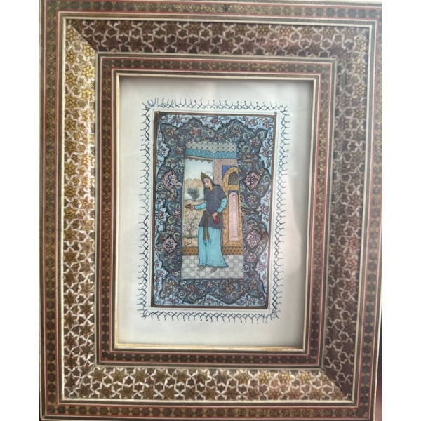 Traditional Persian Khatam Framed Art 10x13