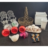 Image 1 : Basket 9 X 7.5, 10 T, Tissue Box Holder 6 X 6, 6 T, Magnet Backed Birds/ Mini Pots and More!