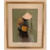 Image 2 : Vietnamese Wall Art ft. A Figure In A Traditional Conical Hat 18x24