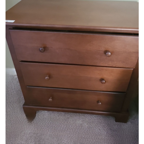 Three Drawer Wood Dresser 34 w 32 h