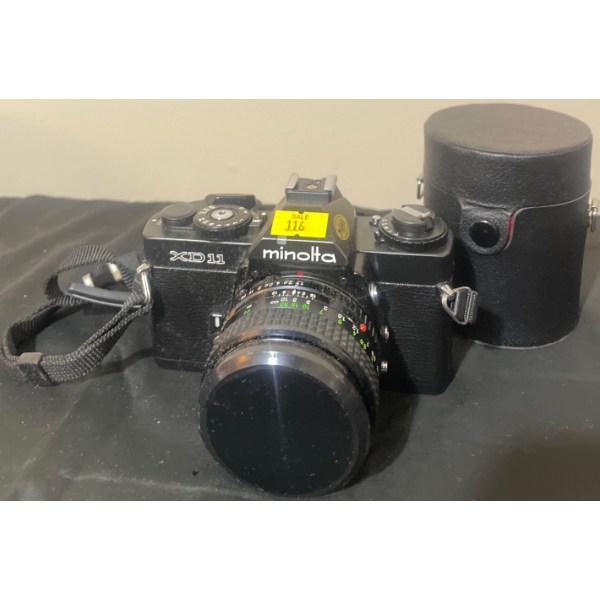 MINOLTA XD11 w/ MINOLTA 1:1.7 f=50mm 2447243 & MINOLTA 50mm 1:2 40mm