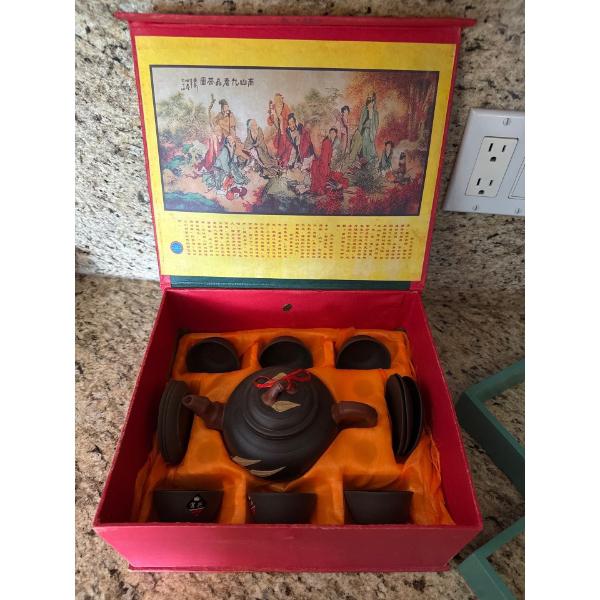 Vi Xing ZI Sha Tea Set In Box From Yixing China 