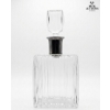 Image 1 : Art Deco Decanter With Silver Stem ( 830s ) 10''INCHES IN HEIGHT
