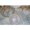 Image 2 : Vintage Glass Including: Covered Dish 5 T, Clear Large Bowl 8" and 6 Small 5" Diameter and More!