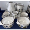 Image 4 : Vintage Earthenware Dinner Service Niderviller France In The Prunes Pattern #2