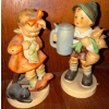 Image 1 : Vintage Porcelain Goebel Hummel Figurines- "For Father" & "Girl With A Black Cat"