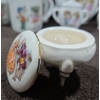 Image 5 : Children's Collectible Porcelain China Set W/2 Trinket Dishes + 1987 Precious Moments Figurine