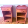 Image 2 : Vilas Maple Wooden Nightstands with Single Drawer and Shelving