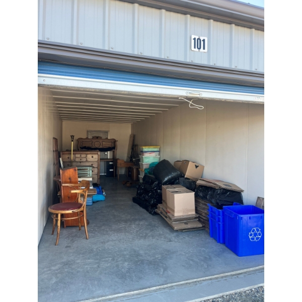 Storage Unit 101 10 X 30 Filled with all sorts Of Treasures Antique furniture Brass Bed Boxes