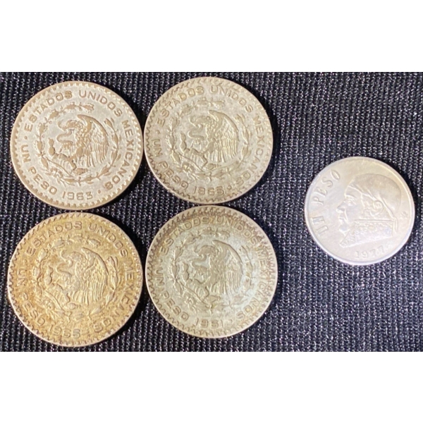 1960's Mexican Silver Peso's