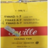 Image 3 : Seville Ceiling Fan Model FH442-5-7 and Vintage Radio Shack Calculator Model EC-3015