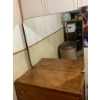 Image 5 : Antique Wooden Dresser with Three Drawers and Mirror