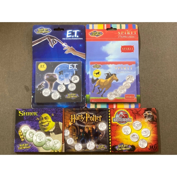ReelCoins Movie-Themed Commemorative Coin Sets with Packaging