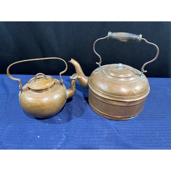 Pair of Copper Kettles