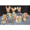 Pendelfin Hand Painted Stone Craft Collectibles Including Percy grower, Mother Rabbit & more