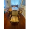 Image 1 : Antique 10 Piece Dining Set - Perfectly Re Upholstered - Includes 3 Extender Leaves - Stunning 2