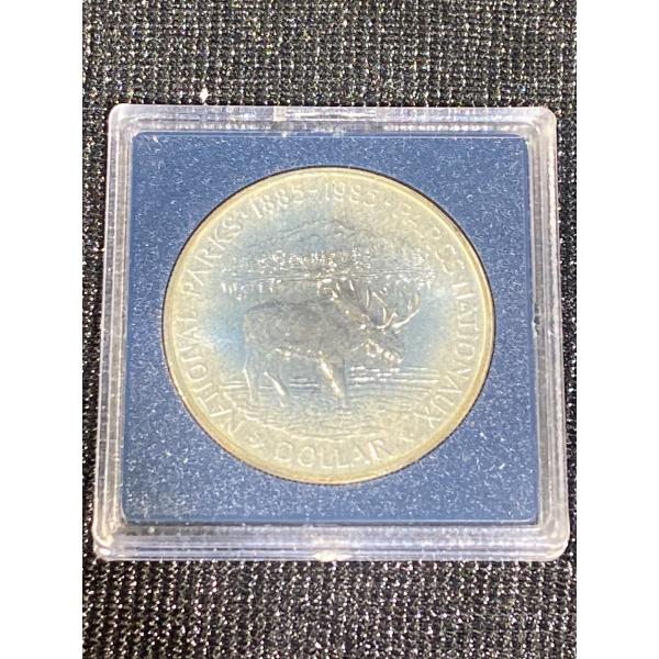100th Anniversary of the National Parks of Canada Silver Dollar 1985