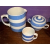 Image 2 : Collection Of Cornishware British Blue & White Striped Kitchenware-Cornwall