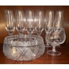 Image 1 : Stunning Waterford Crystal Champaign Flutes, Snifter & Large Crystal High Class Serving Bowl 