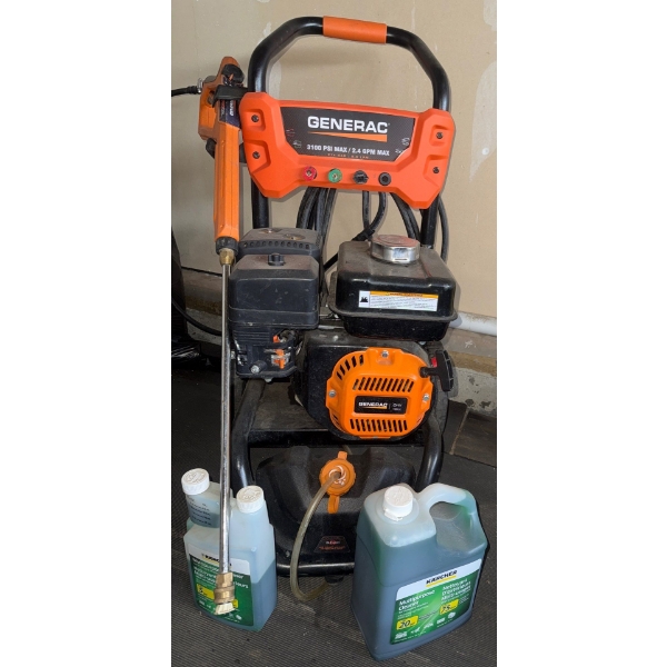 Generac 3100 PSI MAX Pressure Washer w/ Cleaning Agents 