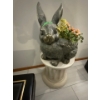 Image 1 : Ceramic Rabbit on Pedestal 41Hx19W