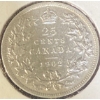 Image 2 : 1902 VF Canadian Quarter 92.5% Silver