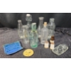 Image 1 : Vintage Array! Milk Bottles, Hand Made Pottery Trays, Vintage Medicine Bottle, Crystal Tray