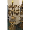 Image 8 : Loevsky & Loevsky Hollywood Gilt Metal and Crystal Table Lamps