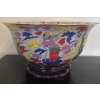 Image 1 : Chinese Famille Rose (Rose Medallion) Porcelain Punch Bowl 16"Diameter 