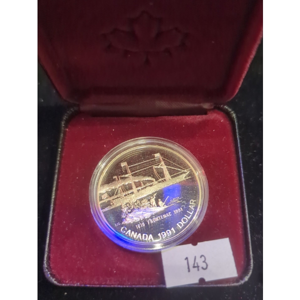 RCM 1991 175th Anniversary of the S.S. Frontenac Half Silver 50% Coin 23.32g