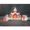 Image 1 : Coca Cola Polar Bear Village Collection " Village School" and Classic Tree Ornaments