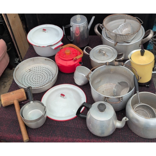 Vintage Metal Kitchenware Lot