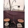 Image 2 : Outdoor Garden Lot With 2 Ceramic Pots, 2 Metal Lanterns And Metal Hook Stand
