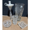 Image 4 : Lead Crystal Collection - Vases Candy Dishes & More 14T