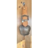 Image 2 : Vintage Rustic Metal Cow Bell Attached to Leather Strap & German Crest