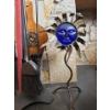 Image 2 : Metal Fireplace Accessories w/ Metal Flower Figure 