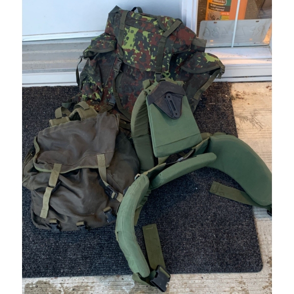 2 Military Outdoor Tour Packs