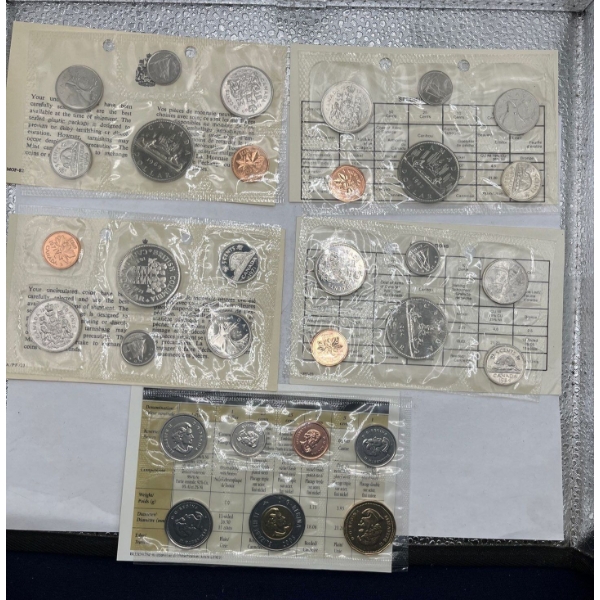 1969, 1971, 1982, 1984, 2005 Uncirculated Sets