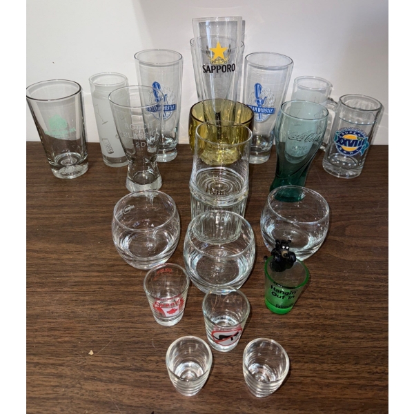 Assorted Shot Glasses & Barware Mugs