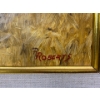 Image 3 : Hand Painted Rustic Wooden Building in a Field , Signed ROBERTS 