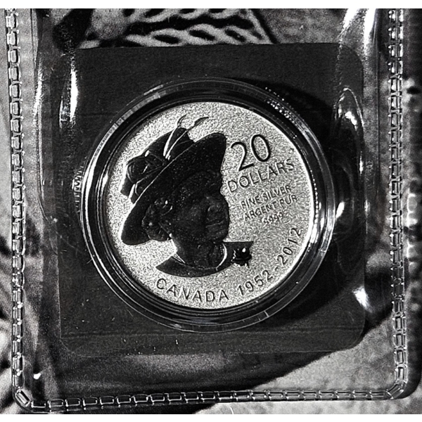 2012 $20 for $20 Diamond Jubilee - 99.9% Fine Silver Coin - #1