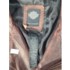 Image 3 : Harley Davidson: Brown Leather Jacket(Fits Large), Baseball Hats, Safety Eyewear and Pin 