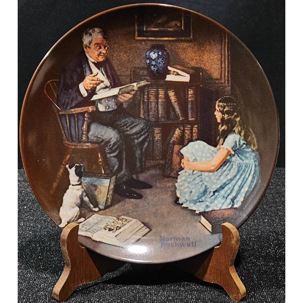 Norman Rockwell ‘The Storyteller’ Collector Plate, 1984
