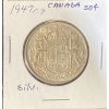 Image 1 : 1947 Canadian 50 Cent Coin 92.5% Silver 11.62 Grams