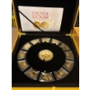 Chinese Lunar Calendar Medallion Set, 24K Gold-plated Copper, 13Pcs in Case (Issues)