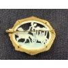 Image 2 : Maloupa Paris Celluloid Lovers Chariot Brooch