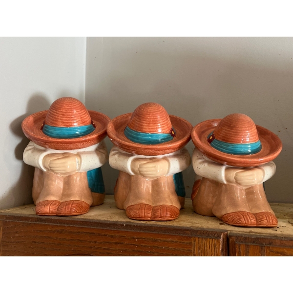  three Spanish cookie jars