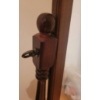 Image 2 : Wooden Oval Cheval Mirror with Adjustable Swivel Frame