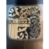 Image 3 : Peggy Karr Decorative Glass Dual Tier Serving Platter with Stand