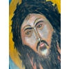 Image 2 : Head of Saint John the Baptist Painted on a Wooden Board - 11x12